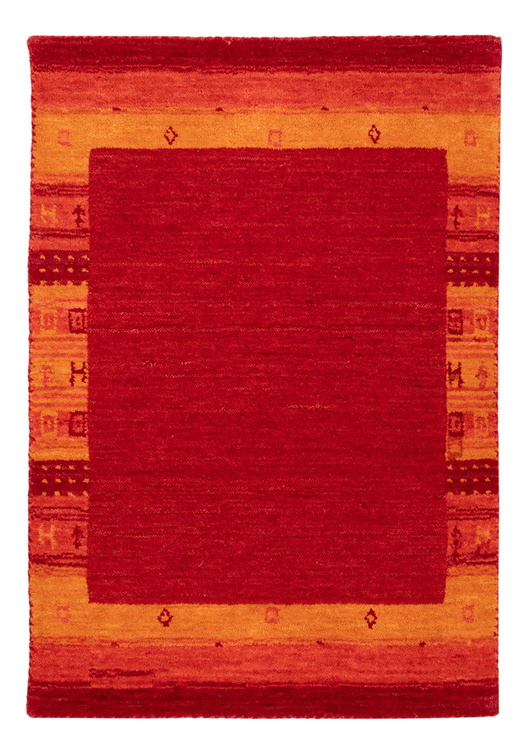 Gabbeh Rug - Softy - 90 x 60 cm - red