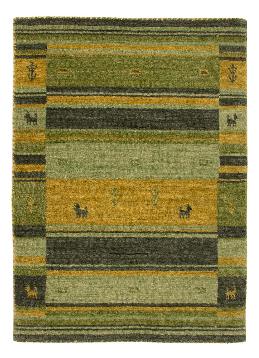 Gabbeh Rug - Softy - 90 x 60 cm - green