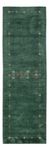 Runner Gabbeh Rug - Softy - 300 x 80 cm - green