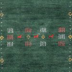 Runner Gabbeh Rug - Softy - 300 x 80 cm - green