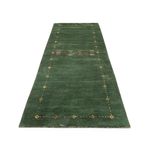 Runner Gabbeh Rug - Softy - 300 x 80 cm - green