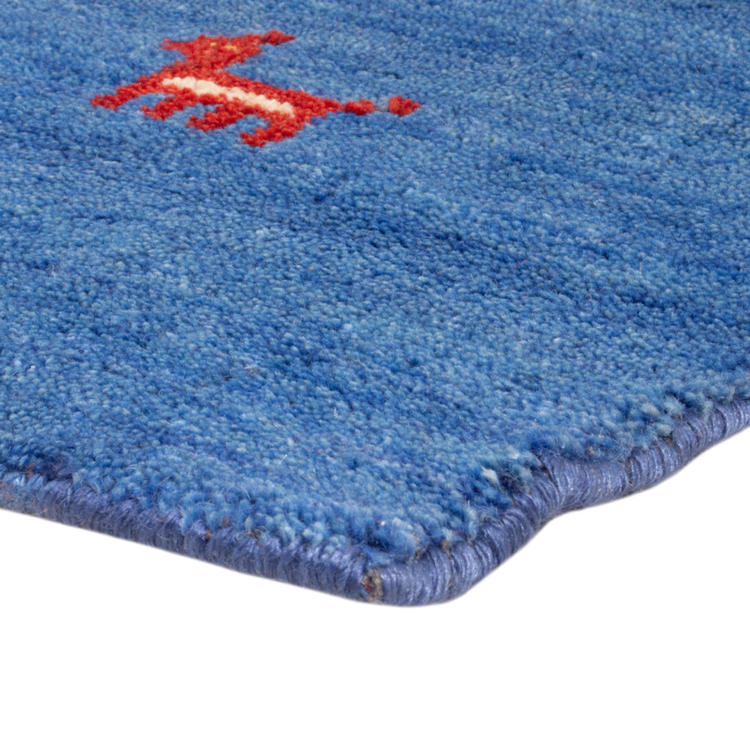 Gabbeh Rug - Softy square  - 150 x 150 cm - blue