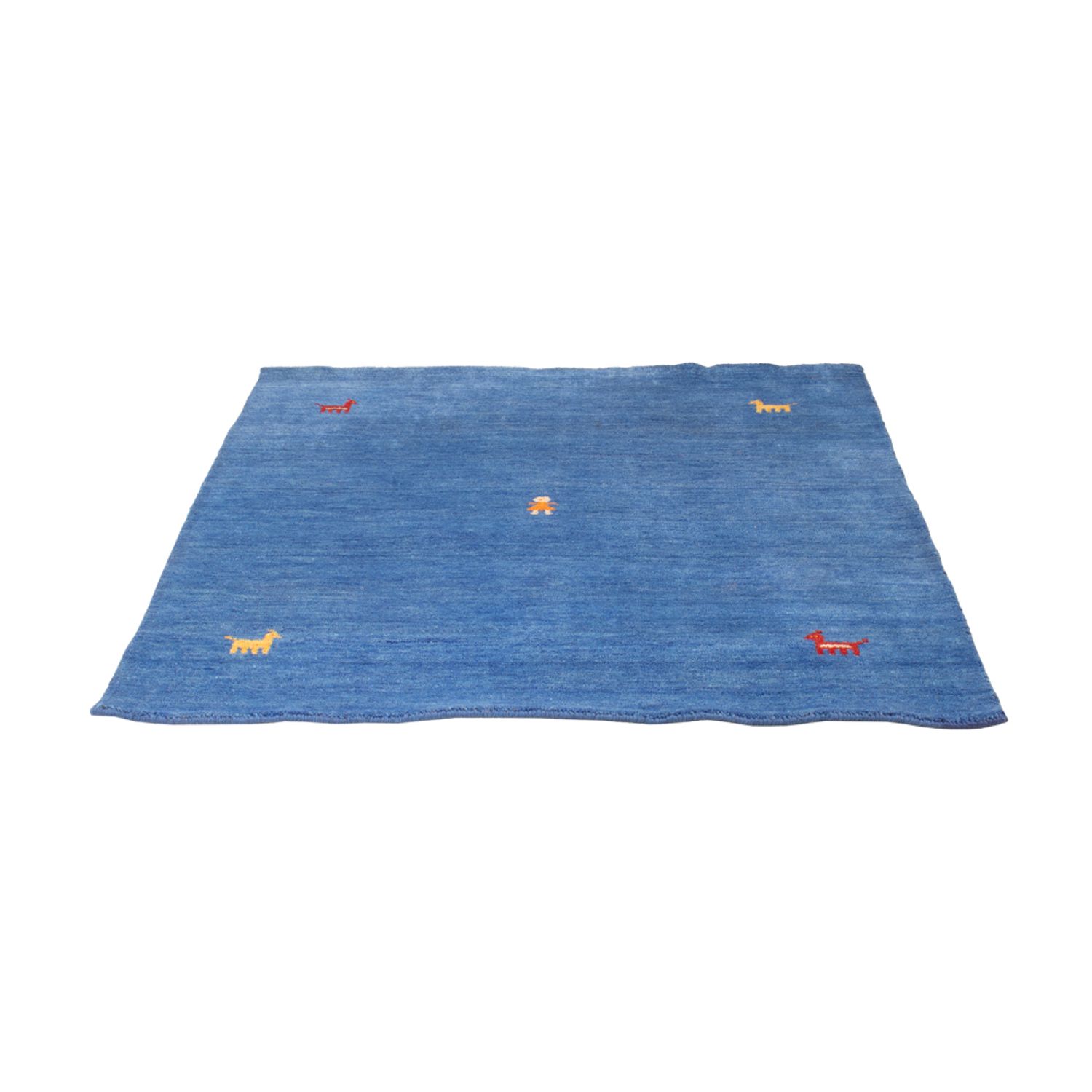 Gabbeh Rug - Softy square  - 150 x 150 cm - blue