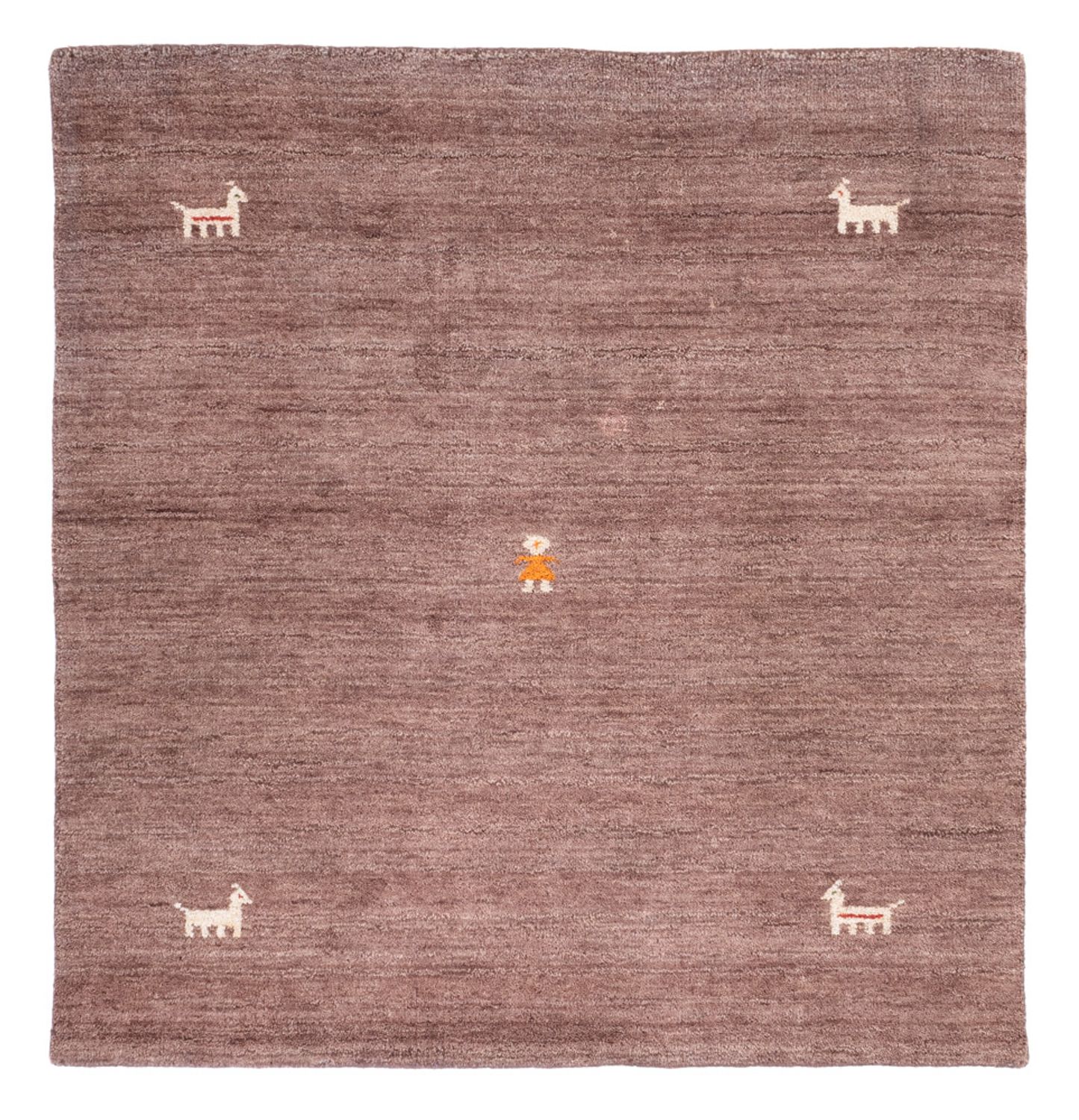 Gabbeh Rug - Softy square  - 150 x 150 cm - brown