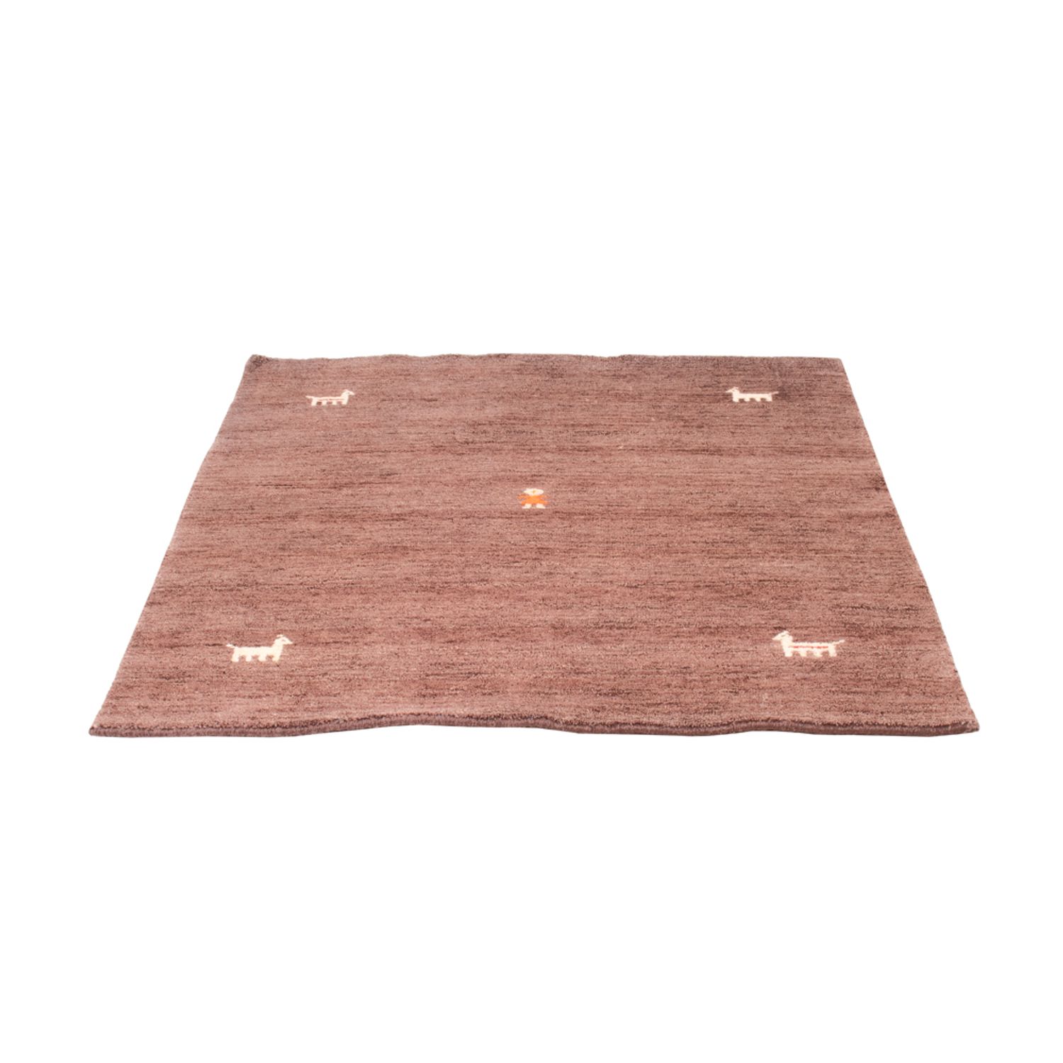 Gabbeh Rug - Softy square  - 150 x 150 cm - brown