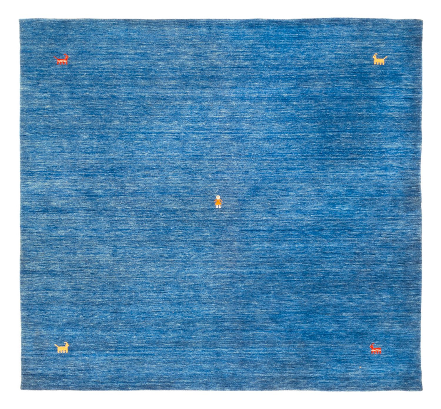 Gabbeh Rug - Softy square  - 250 x 250 cm - blue