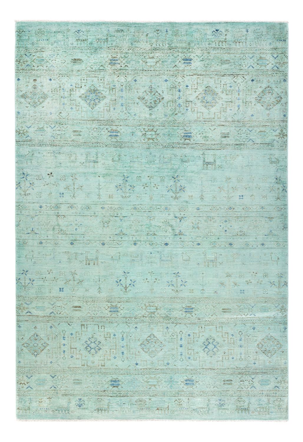 Ziegler Rug - Modern - 237 x 164 cm - turquoise