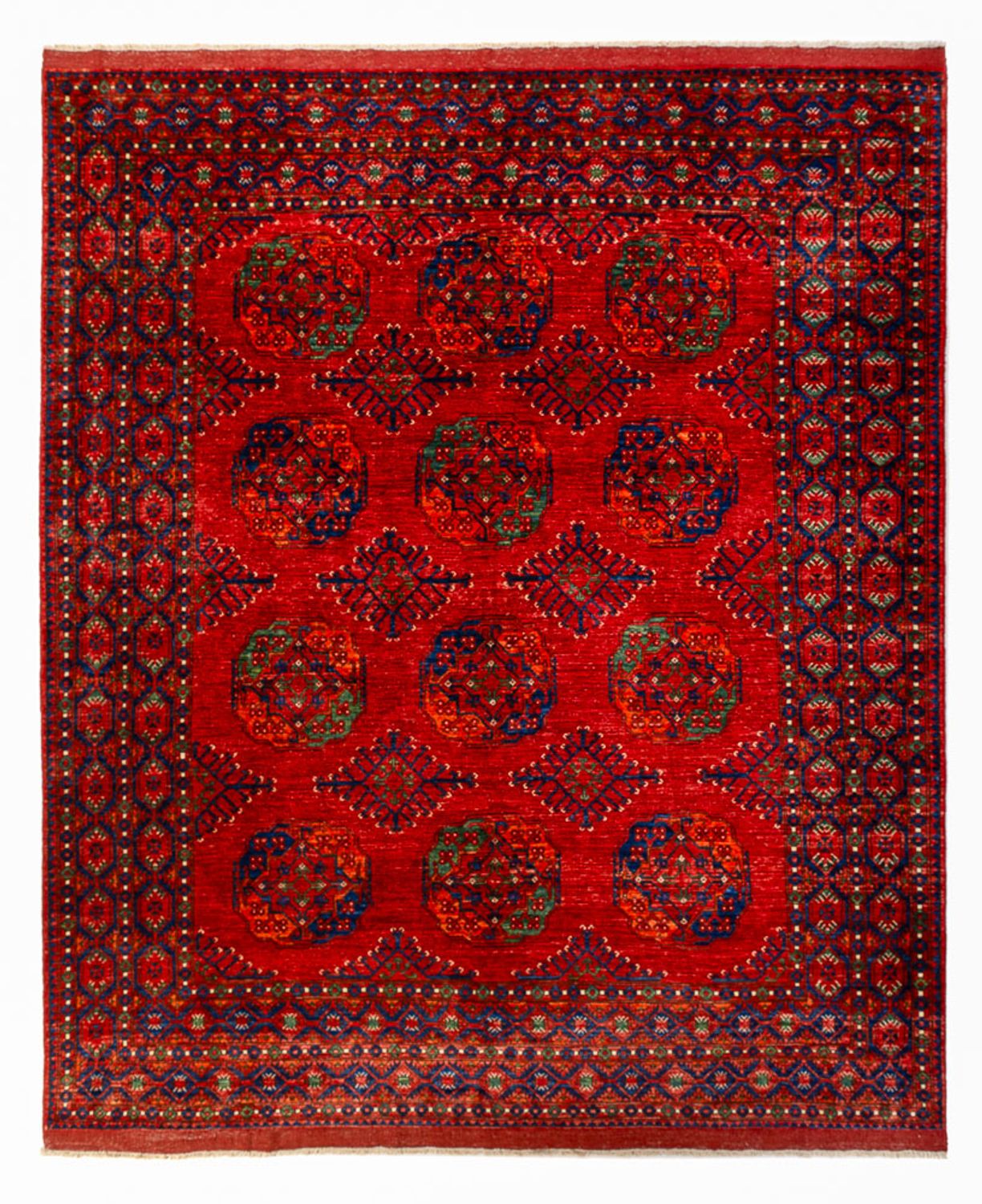 Afghan Rug - 300 x 251 cm - red