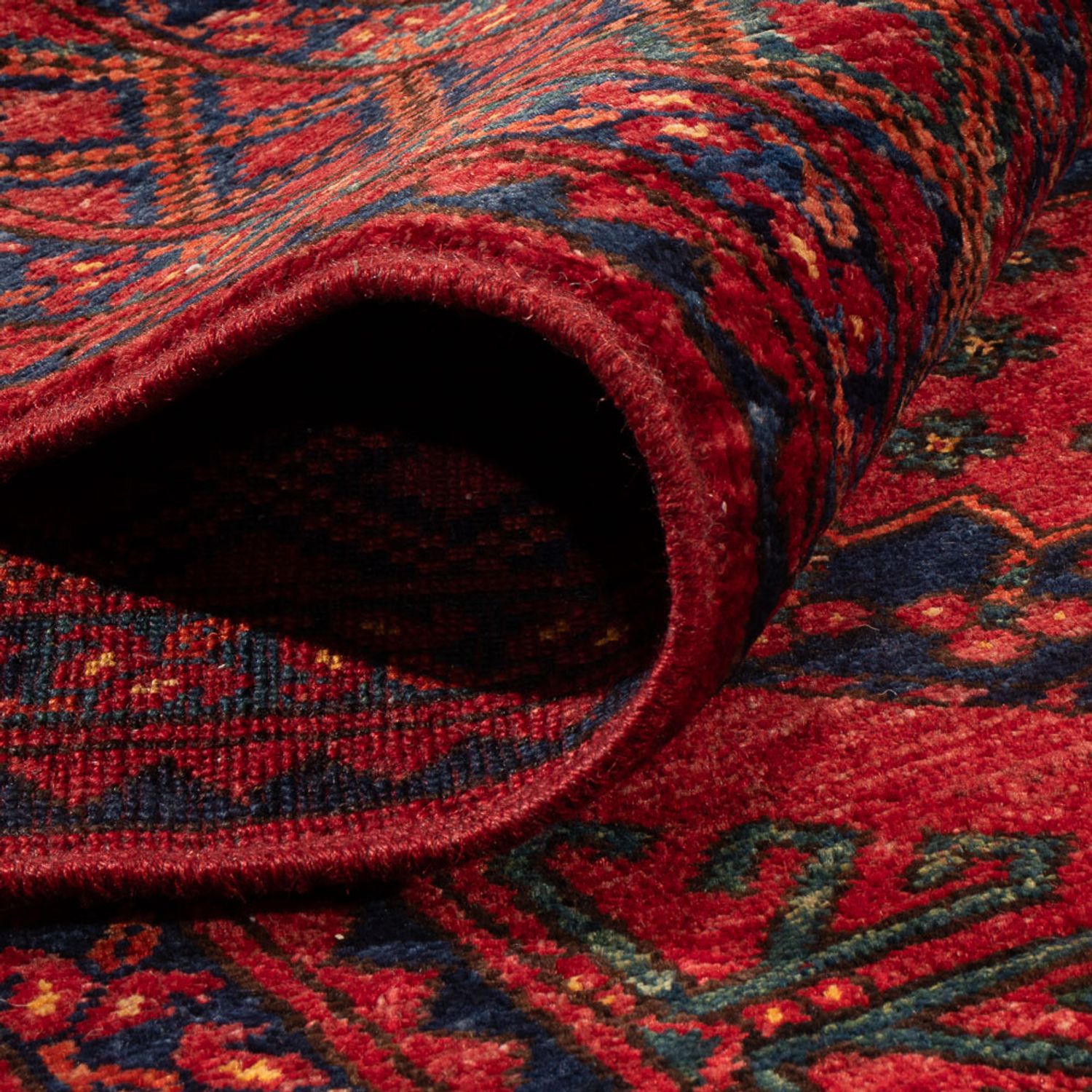 Afghan Rug - 298 x 257 cm - red