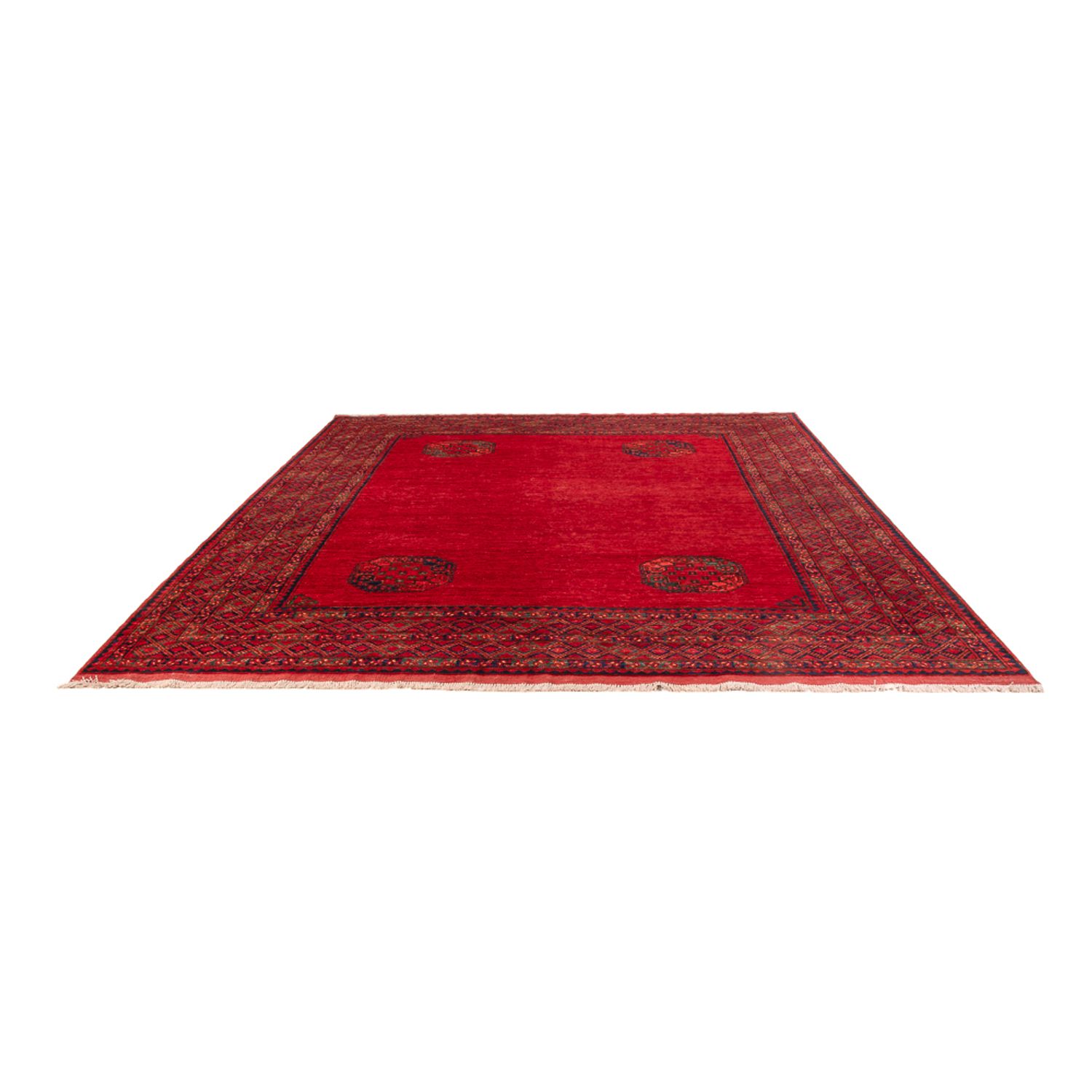 Afghan Rug - 297 x 256 cm - red