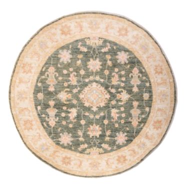 Ziegler Rug round  - 154 x 150 cm - green