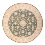 Ziegler Rug round  - 154 x 150 cm - green