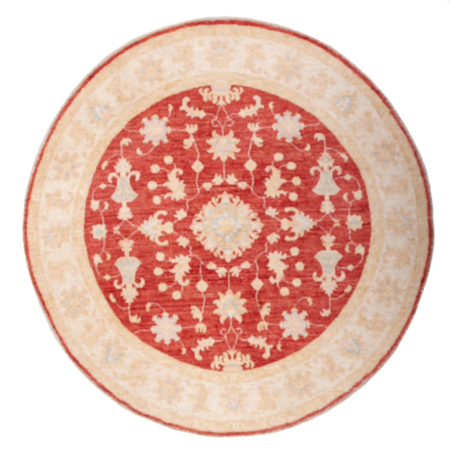 Ziegler Rug round  - 153 x 150 cm - red