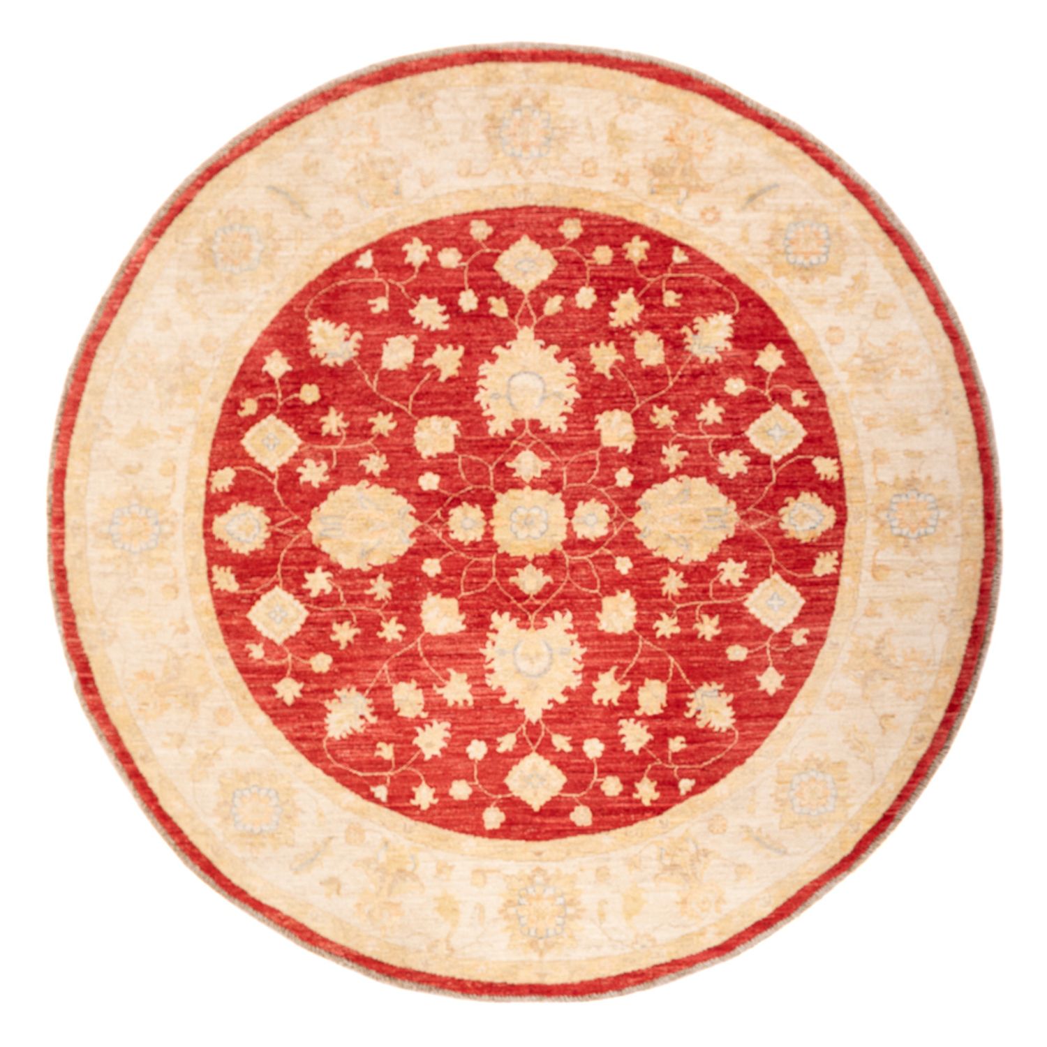 Ziegler Rug round  - 200 x 194 cm - red