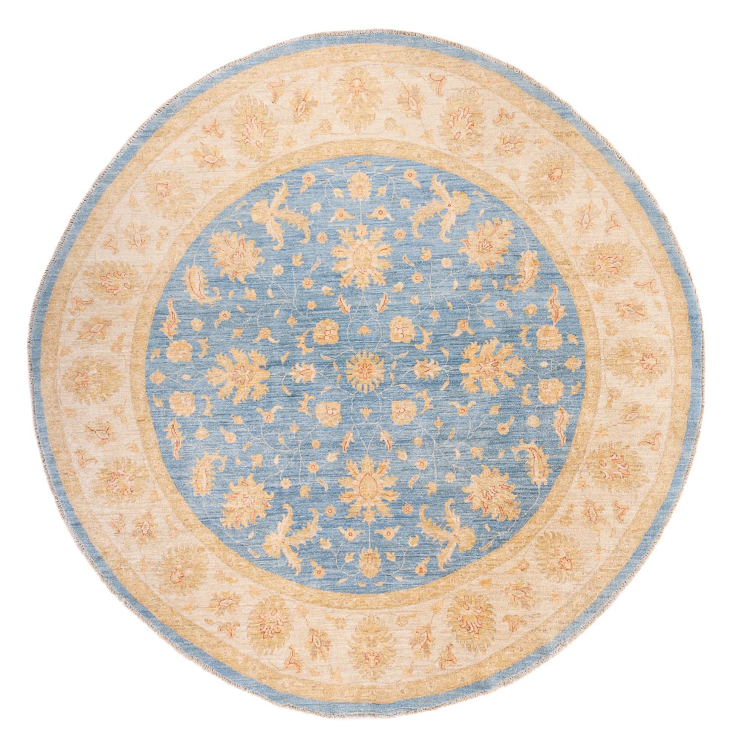 Ziegler Rug round  - 247 x 247 cm - blue