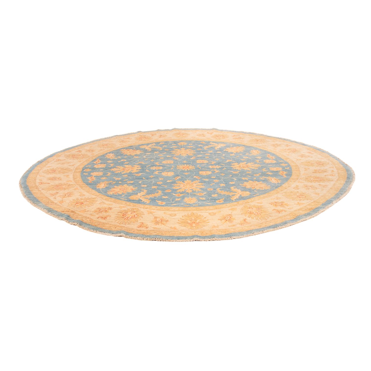 Ziegler Rug round  - 247 x 247 cm - blue