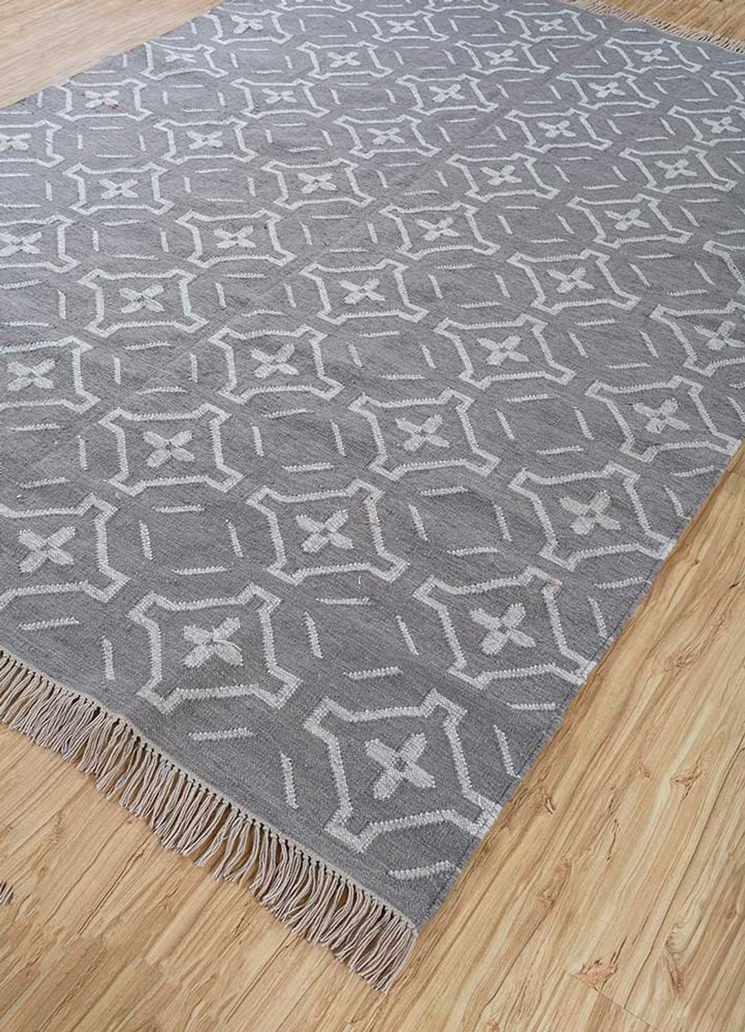 Wool Rug - 300 x 210 cm - light grey