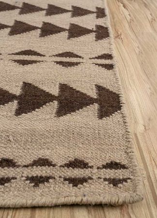 Wool Rug - 240 x 150 cm - dark beige
