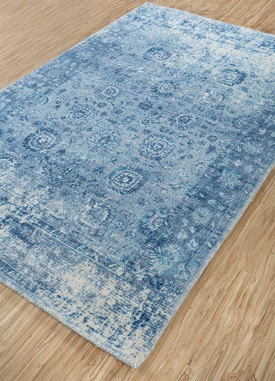 Wool Rug - 240 x 150 cm - blue