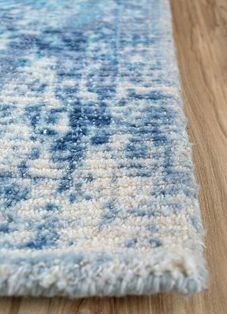 Wool Rug - 240 x 150 cm - blue