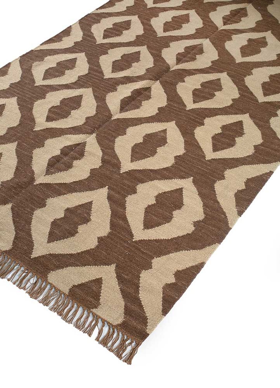 Wool Rug - 240 x 150 cm - brown