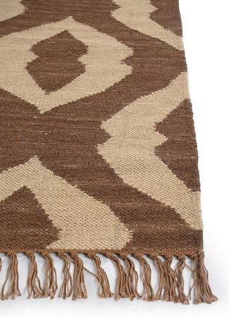 Wool Rug - 240 x 150 cm - brown