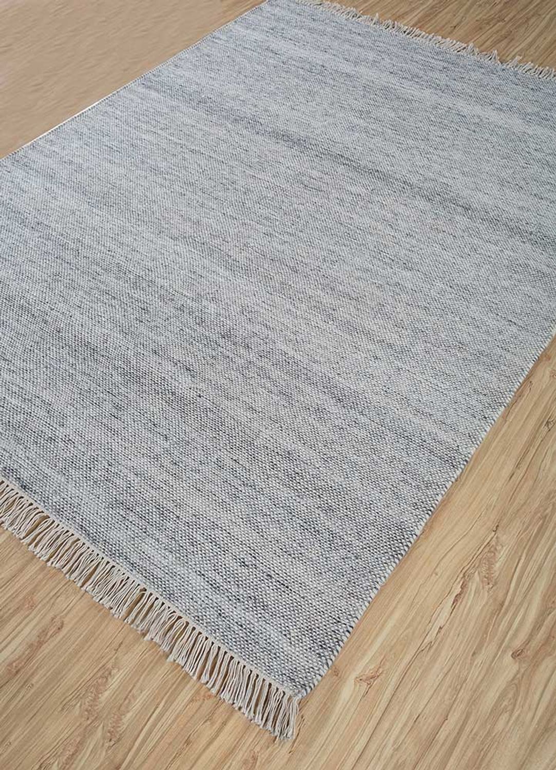 Wool Rug - 210 x 165 cm - grey