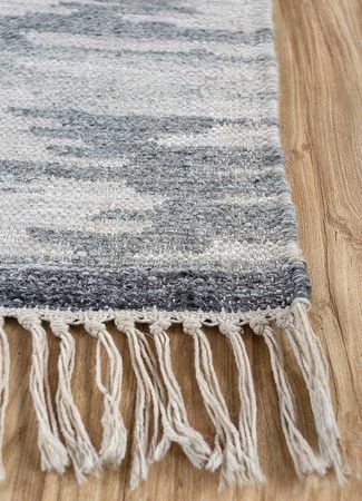 Wool Rug - 225 x 150 cm - grey