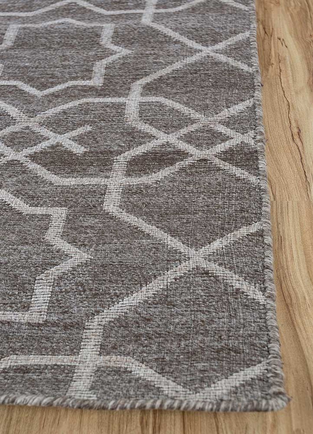 Wool Rug - 210 x 150 cm - grey