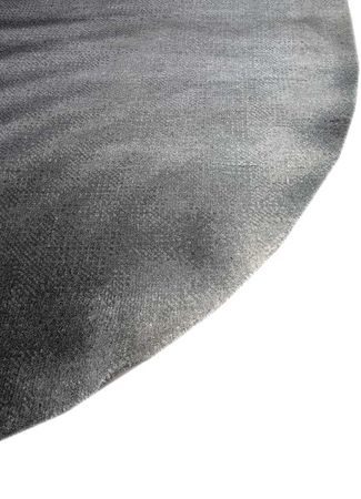 Wool Rug round  - 180 x 180 cm - grey