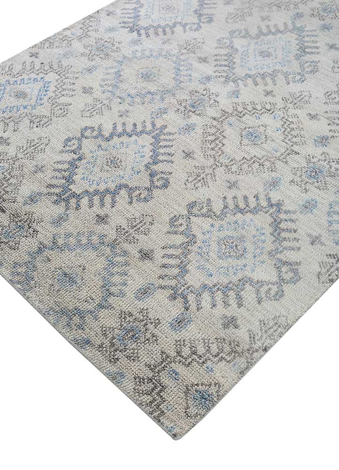 Wool Rug - 225 x 165 cm - light blue