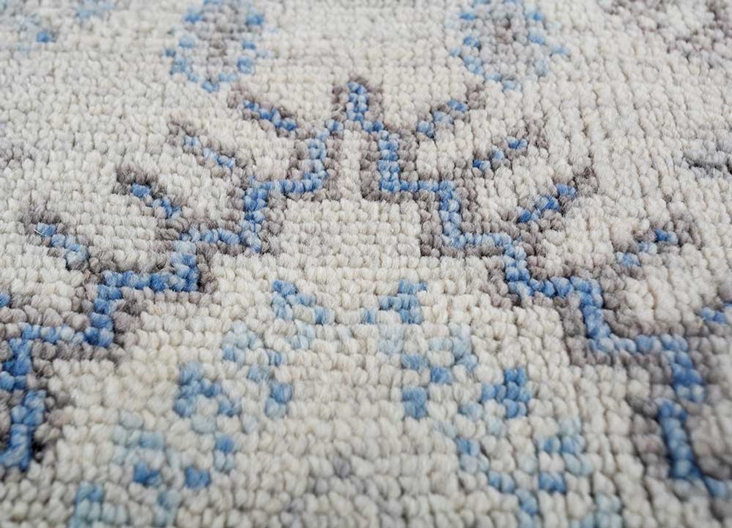 Wool Rug - 225 x 165 cm - light blue