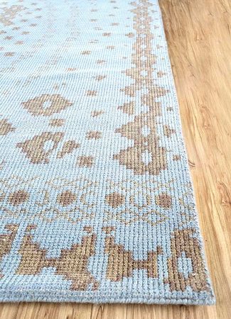 Wool Rug - 240 x 150 cm - sea blue