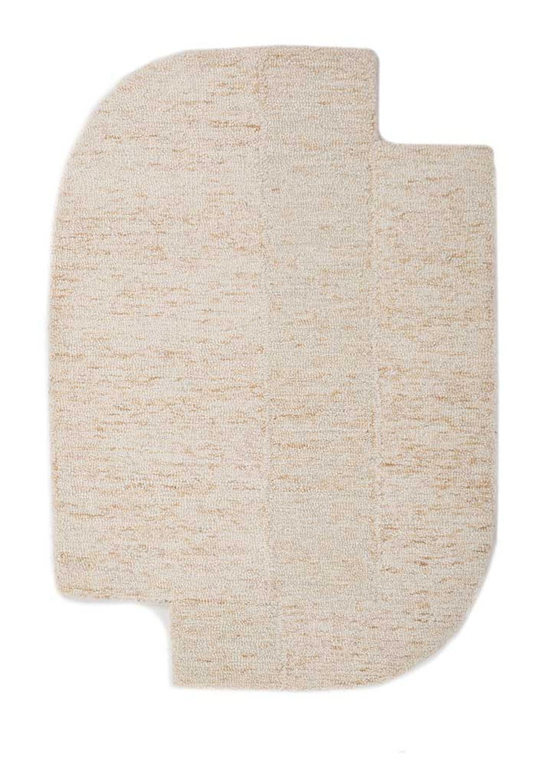 Wool Rug - 90 x 60 cm - light beige