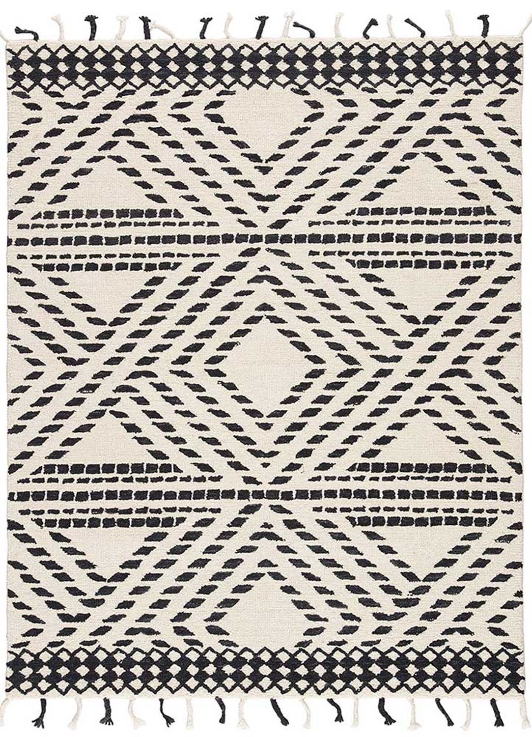 Wool Rug - 300 x 240 cm - black green