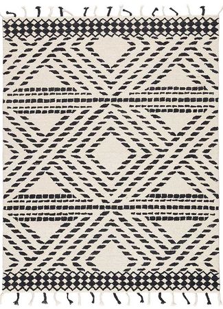 Wool Rug - 300 x 240 cm - black green