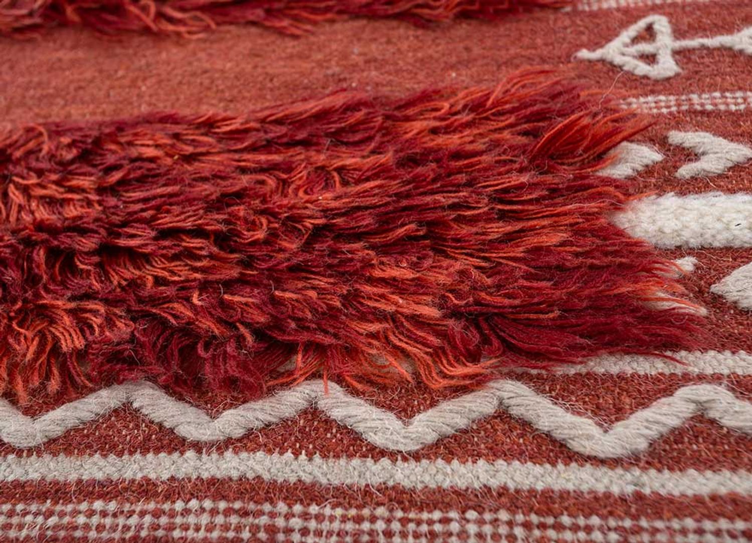 Wool Rug - 240 x 150 cm - orange