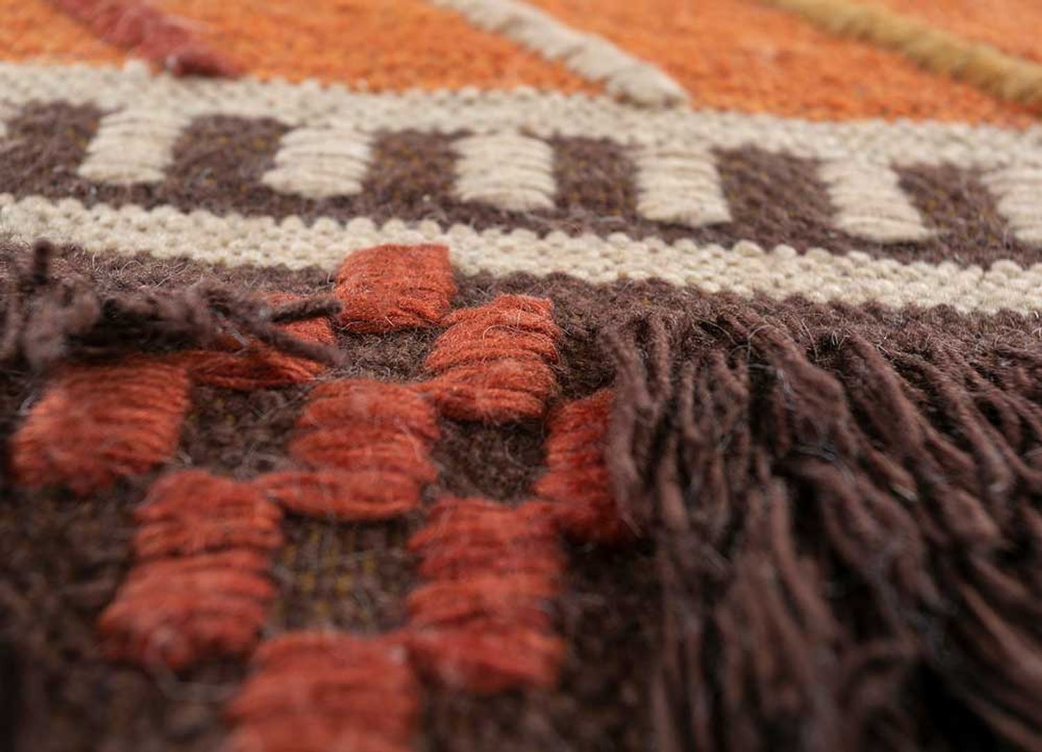 Wool Rug - 240 x 150 cm - orange