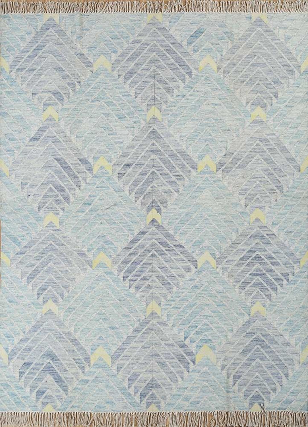 Wool Rug - 300 x 240 cm - light blue