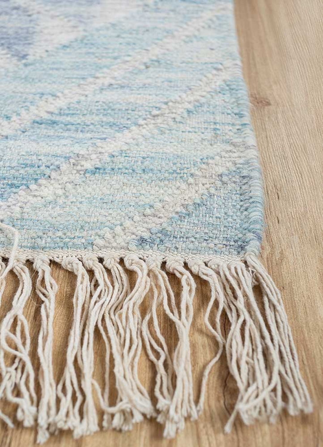 Wool Rug - 300 x 240 cm - light blue