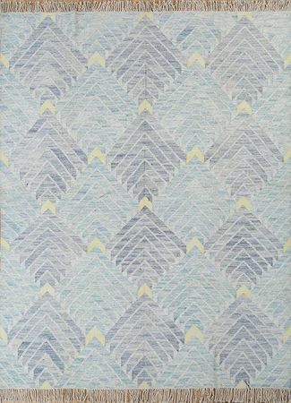 Wool Rug - 300 x 240 cm - light blue