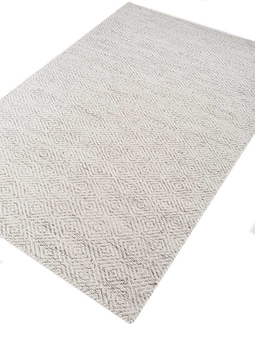 Wool Rug - 180 x 120 cm - light grey