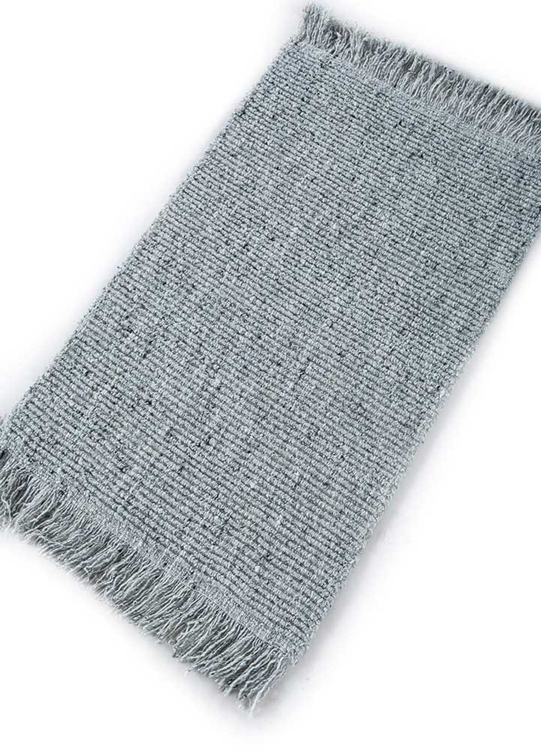 Wool Rug - 90 x 60 cm - grey