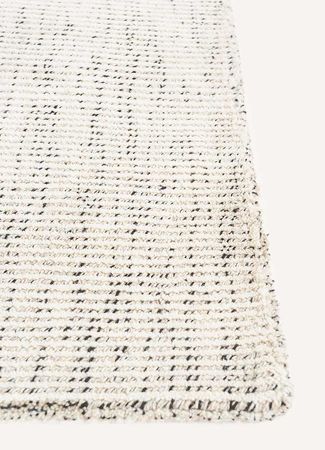 Wool Rug - 90 x 60 cm - silver