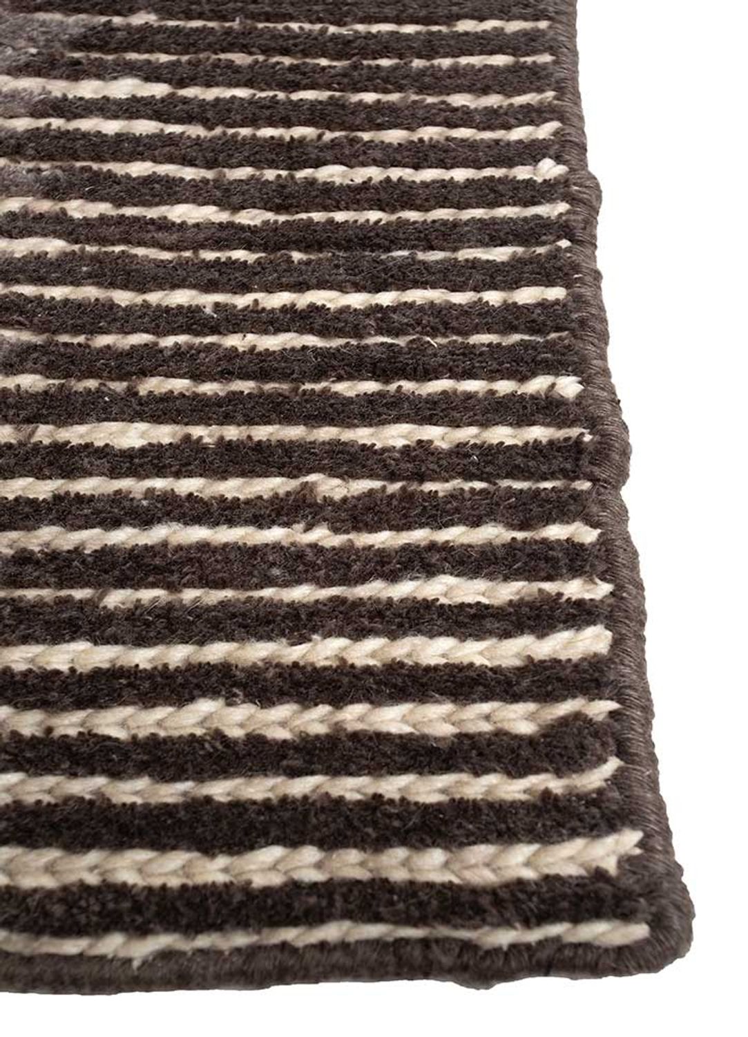 Wool Rug - 255 x 150 cm - dark brown