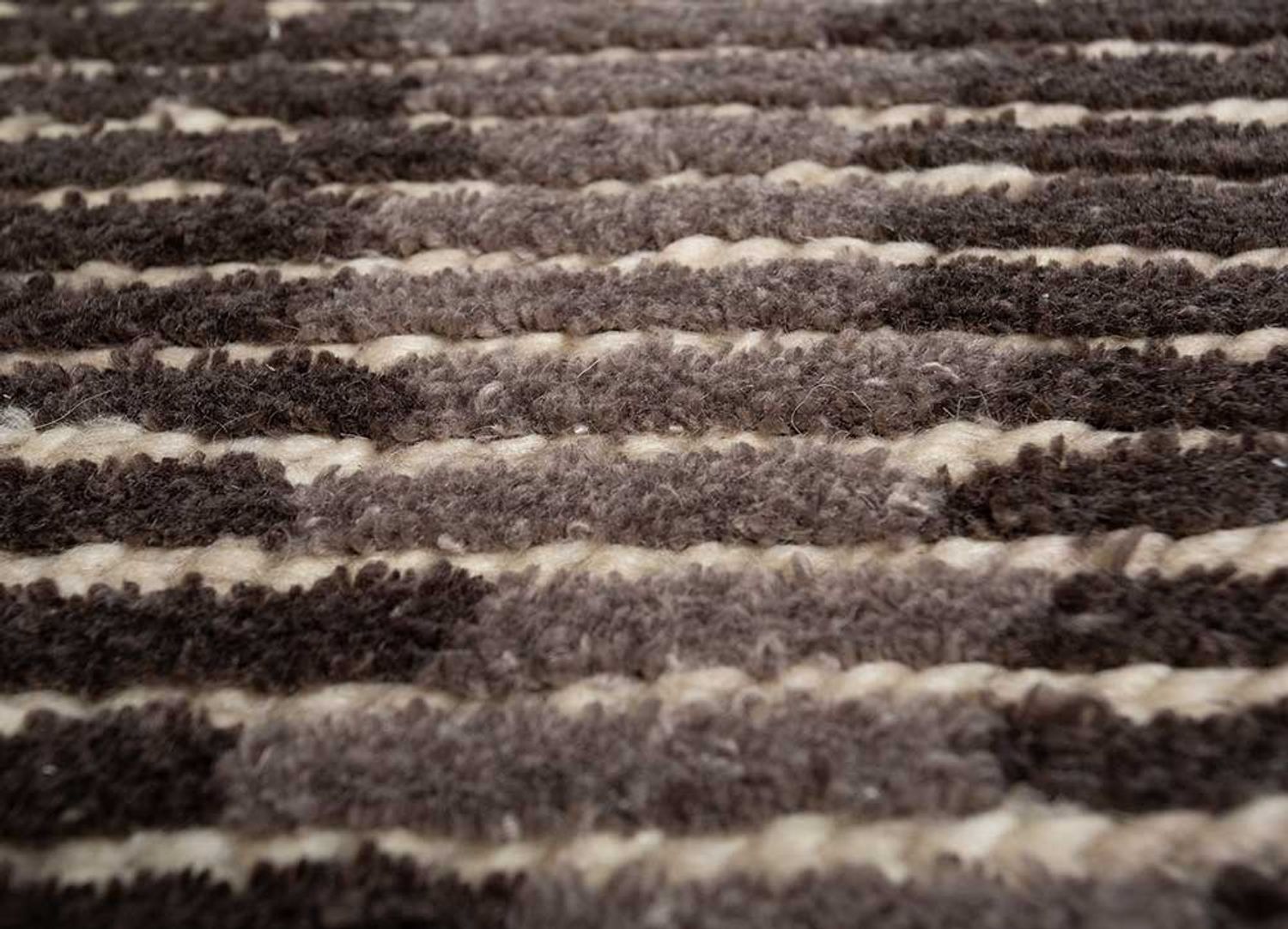 Wool Rug - 255 x 150 cm - dark brown