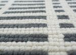 Wool Rug - 180 x 120 cm - grey