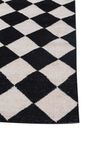 Wool Rug - 280 x 182 cm - black and white