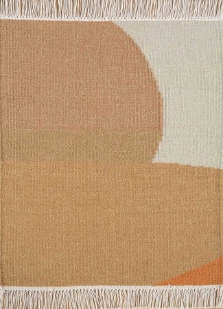 Wool Rug - 90 x 60 cm - gold