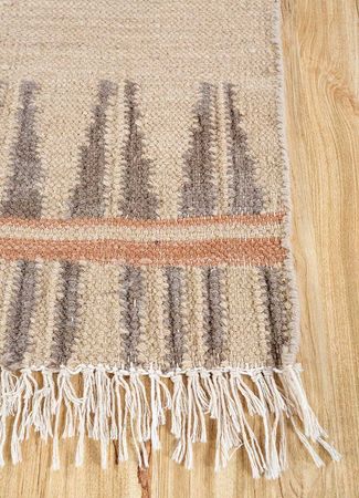 Wool Rug - 90 x 60 cm - light beige